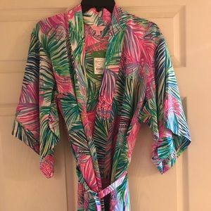Lilly Pulitzer Palm Beach Silk Robe